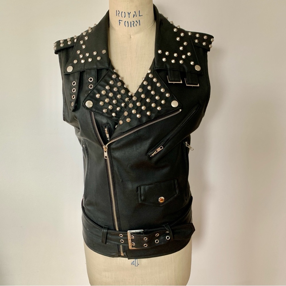 Jeremy Scott Studded Black Vest